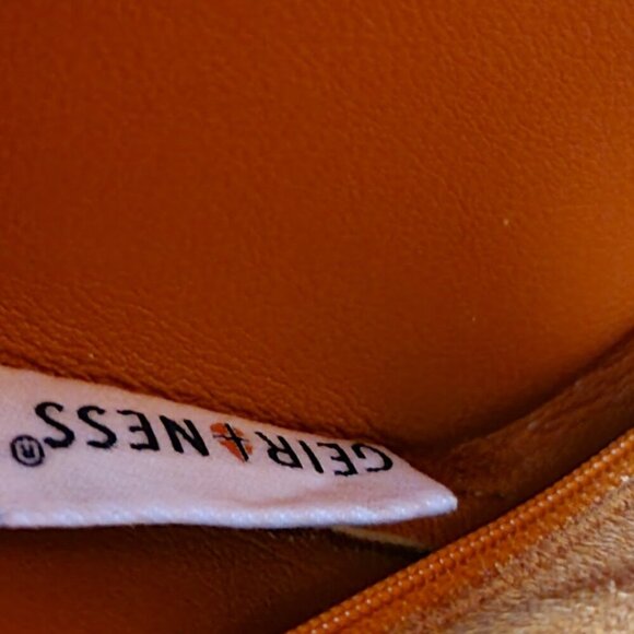 Laila by Geir Ness Burnt Orange Faux Suede Bucket Bag – Nordic Minimalist Style - Picture 10 of 10